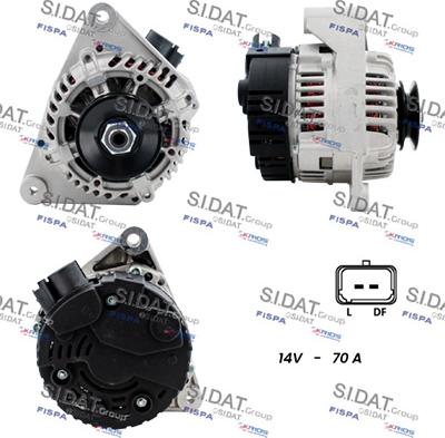 Sidat A12VA1294A2 - Генератор autospares.lv