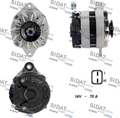 Sidat A12VA1289A2 - Генератор autospares.lv