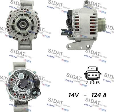 Sidat A12VS0338A2 - Генератор autospares.lv