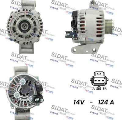 Sidat A12VS0338 - Генератор autospares.lv