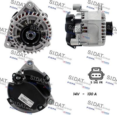 Sidat A12VS1166A2 - Генератор autospares.lv