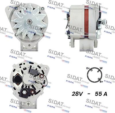 Sidat A24BH0007A2 - Генератор autospares.lv