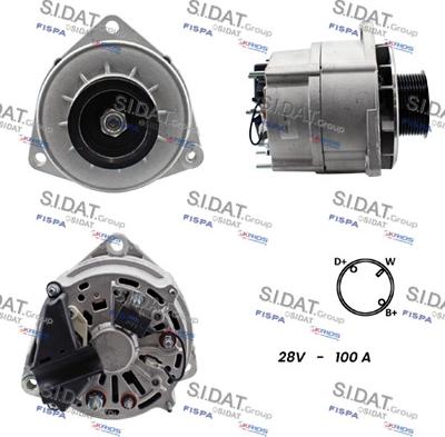 Sidat A24BH0036A2 - Генератор autospares.lv