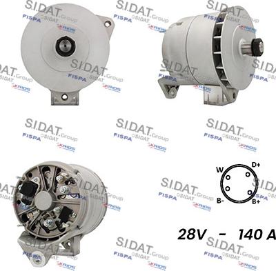 Sidat A24BH0037A2 - Генератор autospares.lv