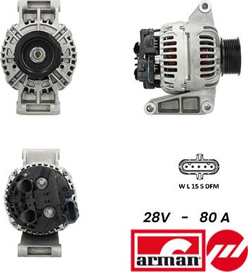 Sidat A24BH0150AS - Генератор autospares.lv