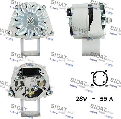 Sidat A24BH0116A2 - Генератор autospares.lv