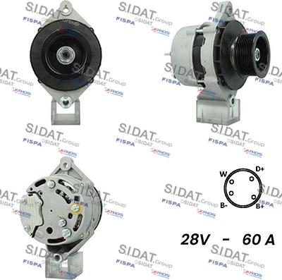 Sidat A24LU0004A2 - Генератор autospares.lv