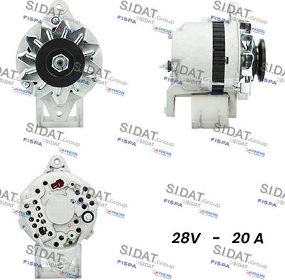 Sidat A24MH0020A2 - Генератор autospares.lv