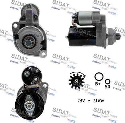 Sidat S12BH0944 - Стартер autospares.lv