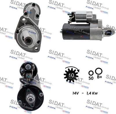 Sidat S12BH0472A2 - Стартер autospares.lv