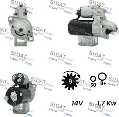 Sidat S12BH0535A2 - Стартер autospares.lv