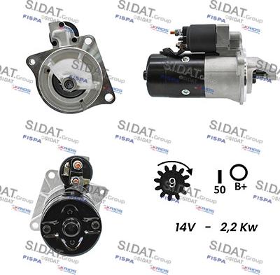 Sidat S12BH0045A2 - Стартер autospares.lv