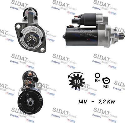 Sidat S12BH0059A2 - Стартер autospares.lv