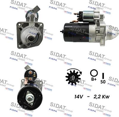 Sidat S12BH0083A2 - Стартер autospares.lv