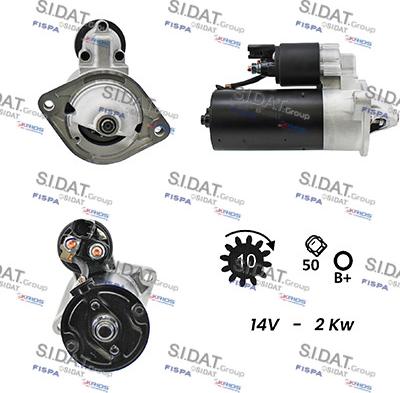 Sidat S12BH0087A2 - Стартер autospares.lv