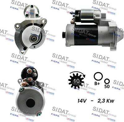 Sidat S12BH0141A2 - Стартер autospares.lv