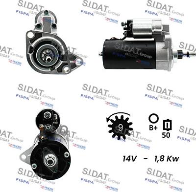 Sidat S12BH0142A2 - Стартер autospares.lv