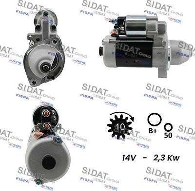 Sidat S12BH0357A2 - Стартер autospares.lv