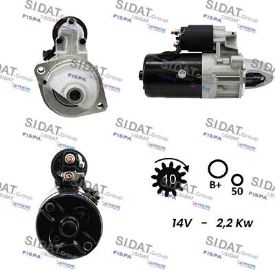 Sidat S12BH0271A2 - Стартер autospares.lv