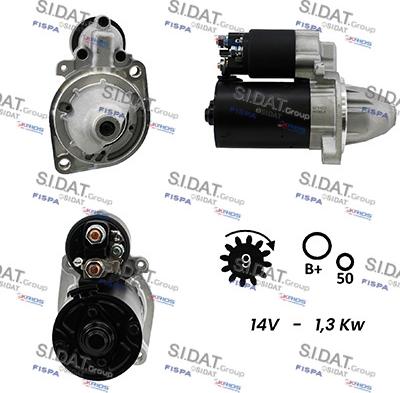 Sidat S12BH0272A2 - Стартер autospares.lv