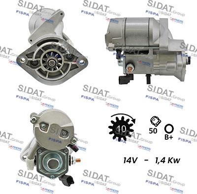 Sidat S12DE0421A2 - Стартер autospares.lv