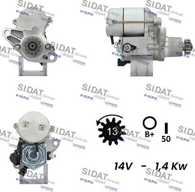 Sidat S12DE0586A2 - Стартер autospares.lv