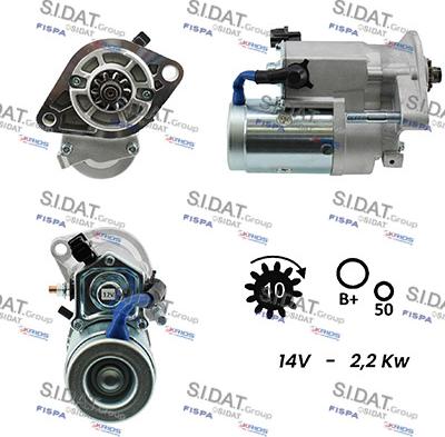 Sidat S12DE0135 - Стартер autospares.lv