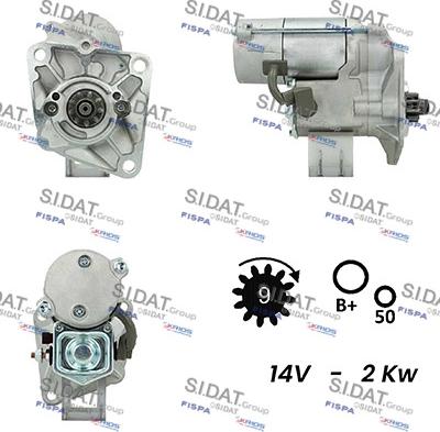 Sidat S12DE0179A2 - Стартер autospares.lv