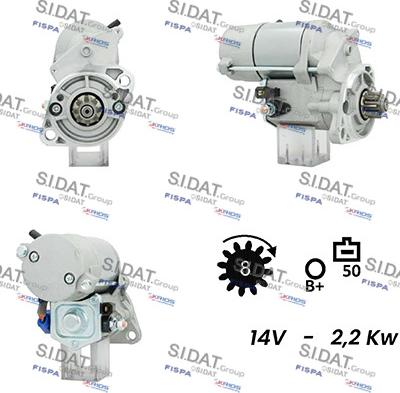 Sidat S12DE0385 - Стартер autospares.lv