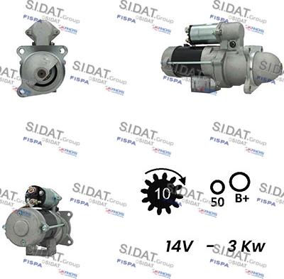 Sidat S12DR0466A2 - Стартер autospares.lv