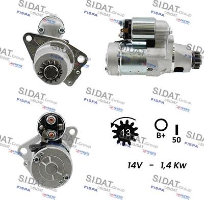 Sidat S12HT0418 - Стартер autospares.lv