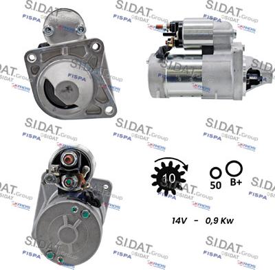 Sidat S12HT0009A2 - Стартер autospares.lv