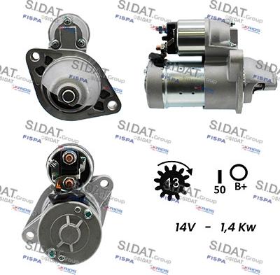 Sidat S12HT0037 - Стартер autospares.lv