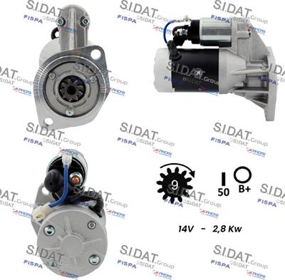 Sidat S12HT0817A2 - Стартер autospares.lv