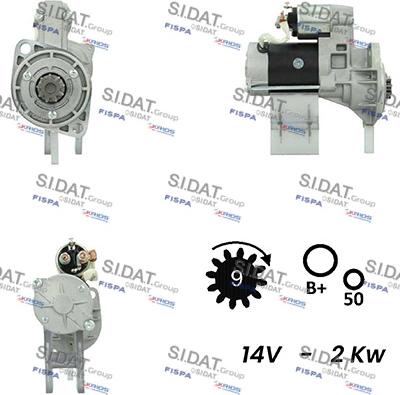 Sidat S12HT0768 - Стартер autospares.lv