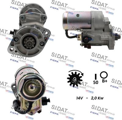 Sidat S12HY0109 - Стартер autospares.lv