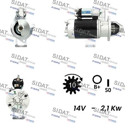 Sidat S12LU0495A2 - Стартер autospares.lv