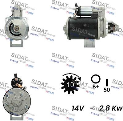 Sidat S12LU0123A2 - Стартер autospares.lv