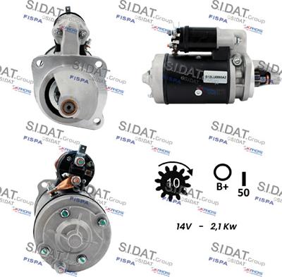 Sidat S12LU0860A2 - Стартер autospares.lv