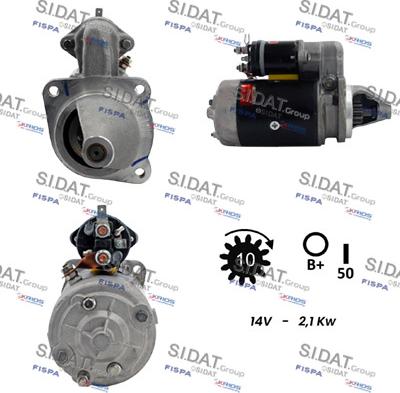 Sidat S12LU0860 - Стартер autospares.lv