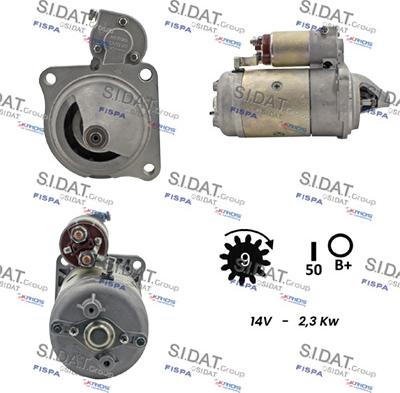 Sidat S12MA0461 - Стартер autospares.lv