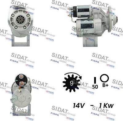 Sidat S12MG0353A2 - Стартер autospares.lv