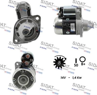 Sidat S12MH0546A2 - Стартер autospares.lv