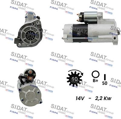 Sidat S12MH0041A2 - Стартер autospares.lv