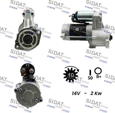 Sidat S12MH0056 - Стартер autospares.lv