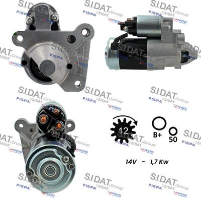 Sidat S12MH0053 - Стартер autospares.lv