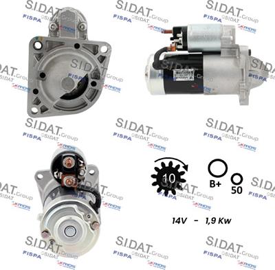 Sidat S12MH0064 - Стартер autospares.lv