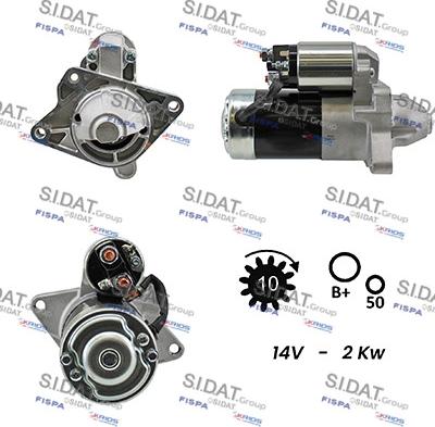 Sidat S12MH0021A2 - Стартер autospares.lv