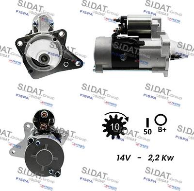 Sidat S12MH0163 - Стартер autospares.lv