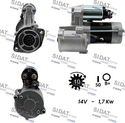 Sidat S12MH0130A2 - Стартер autospares.lv